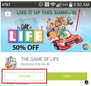 Refund Time play store - 3